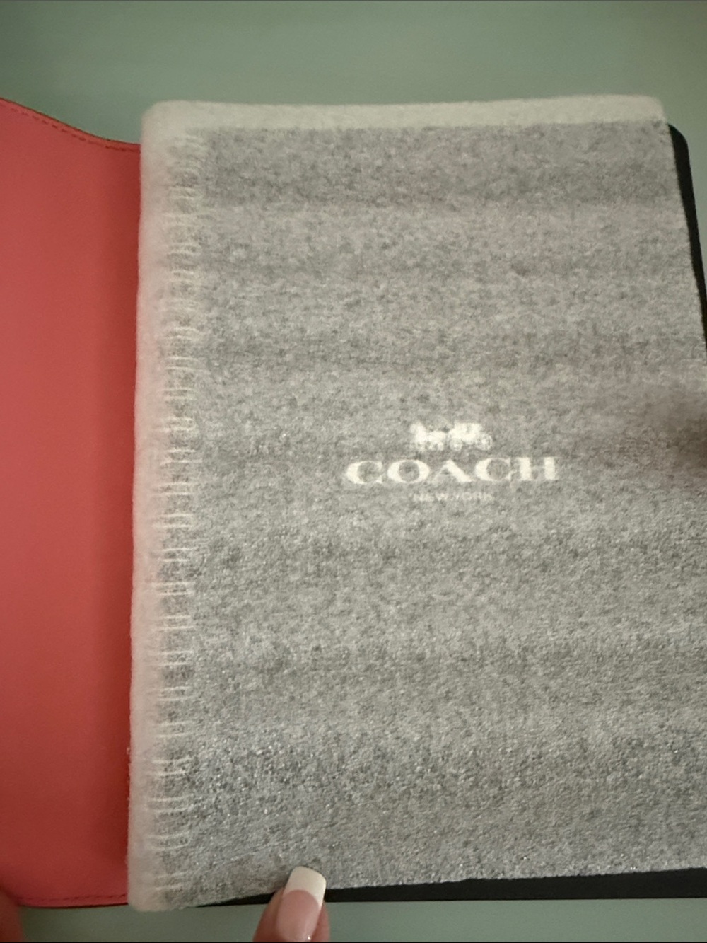 Coach Blush Pink  Tablet Folio Case with Snap Closure NWOT - Picture 4 of 6